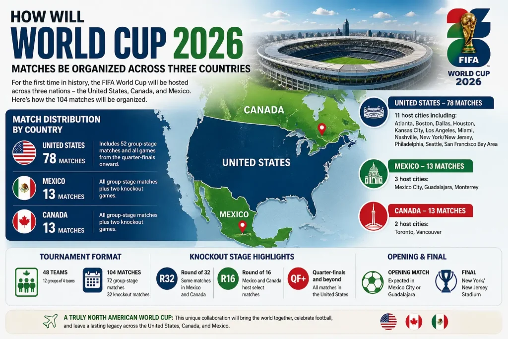How World Cup 2026 Matches Are Organized