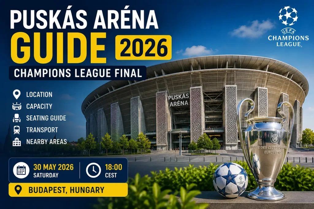 Puskás Aréna guide 2026 Champions League final