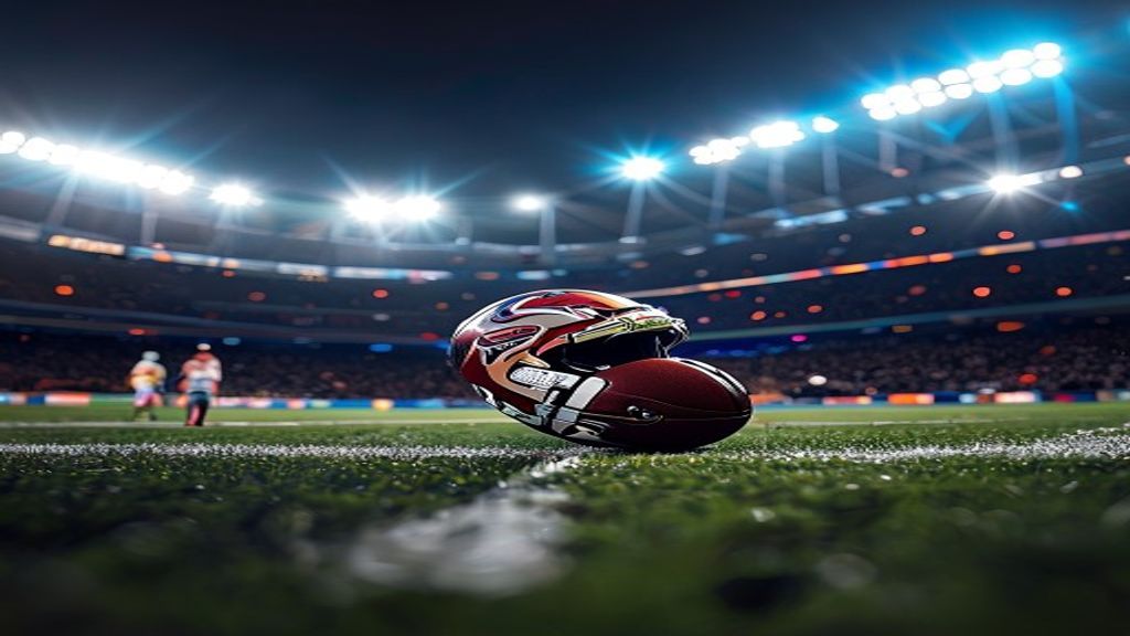 Graphic illustration of Miami Hurricanes helmet and transfer portal graphics