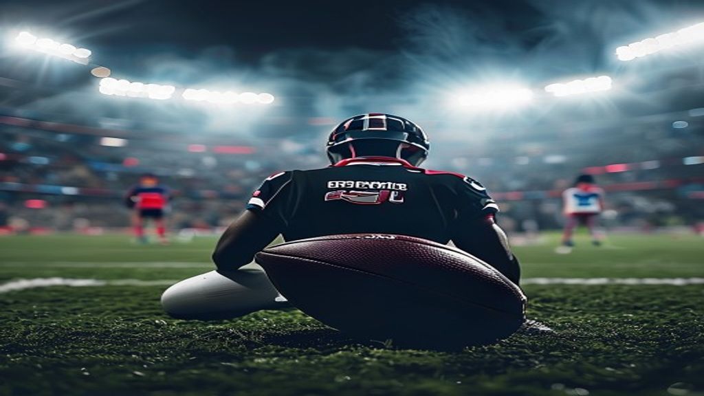 Editorial graphic featuring Georgia Bulldogs football helmets and dynamic stadium graphics