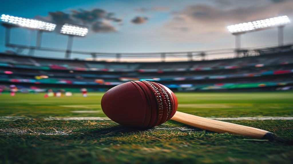 Editorial graphic illustrating England cricket team against India in Cardiff.