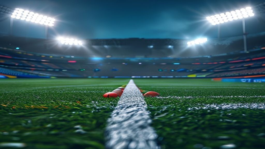 Conceptual editorial graphic representing Thomas Tuchel and the England national team facing Euro 2028 preparations.