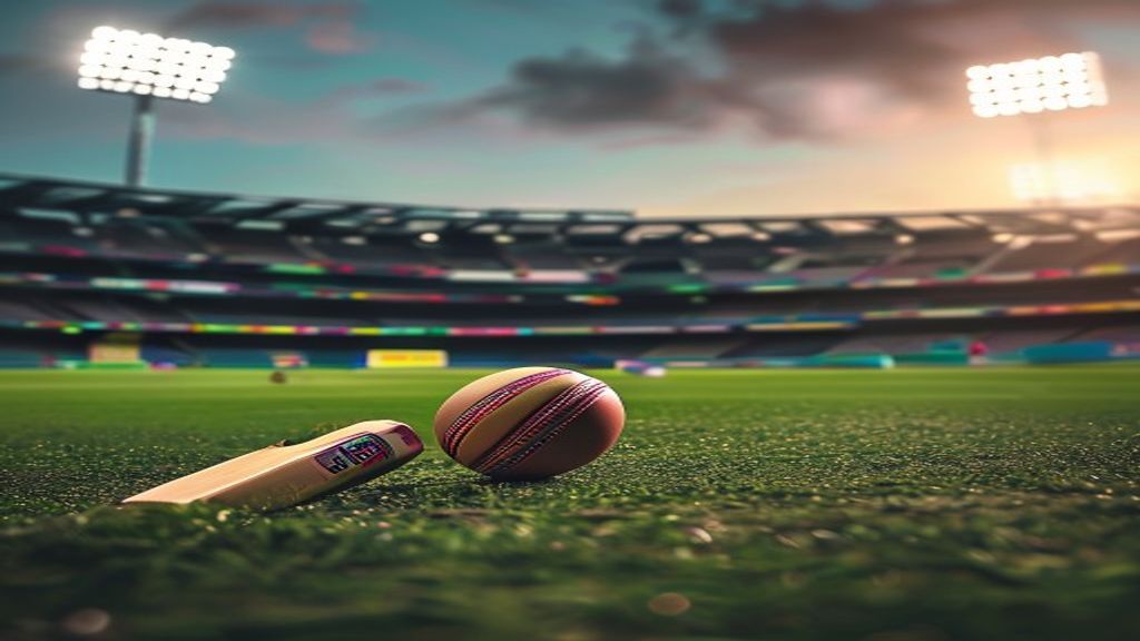 Editorial vector illustration representing a women's T20 cricket tournament finale