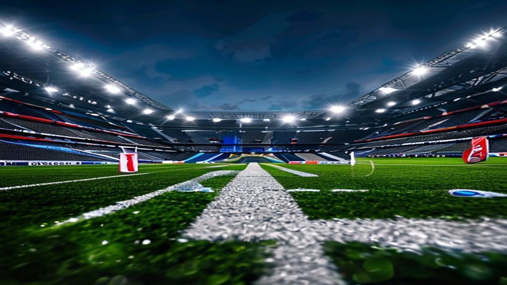A conceptual depiction of digital sports media analytics and international sports business growth.