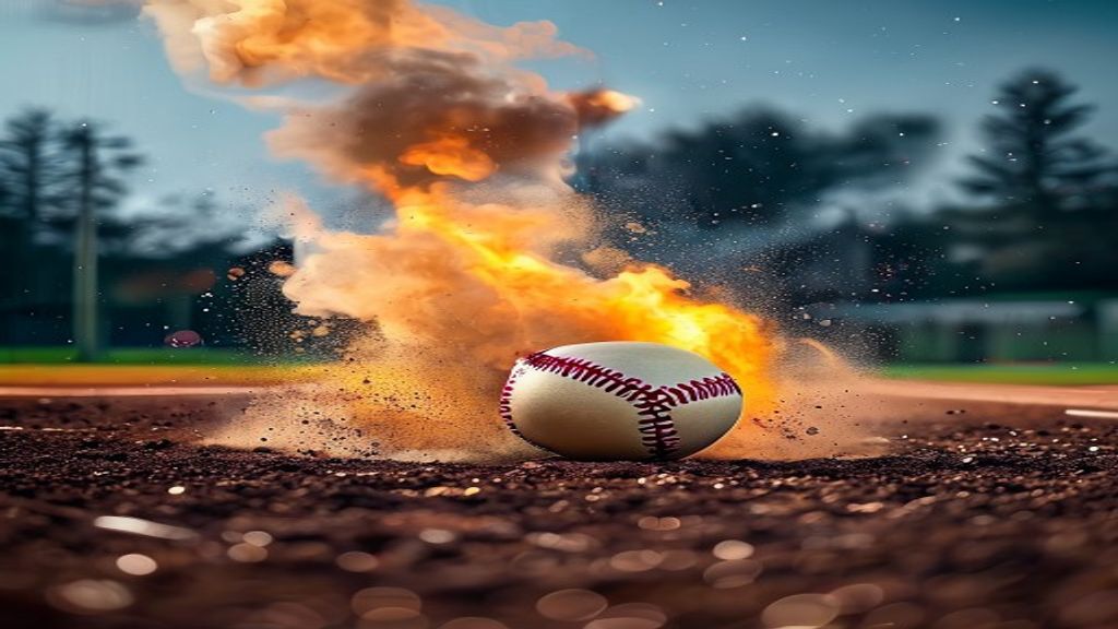 Major League Baseball stadium under smoky atmospheric conditions illustrating the MLB wildfire smoke impact