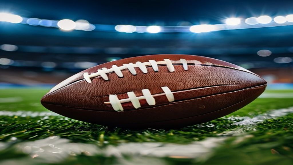 American football field framing representing NFL international games expansion into global markets like Japan