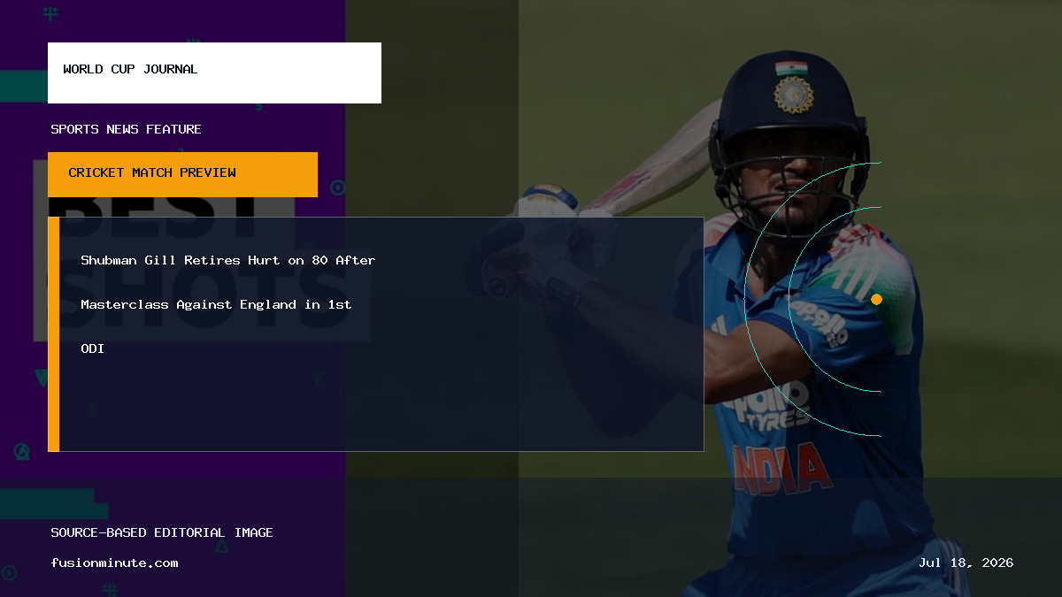 India captain Shubman Gill playing a shot during his innings against England