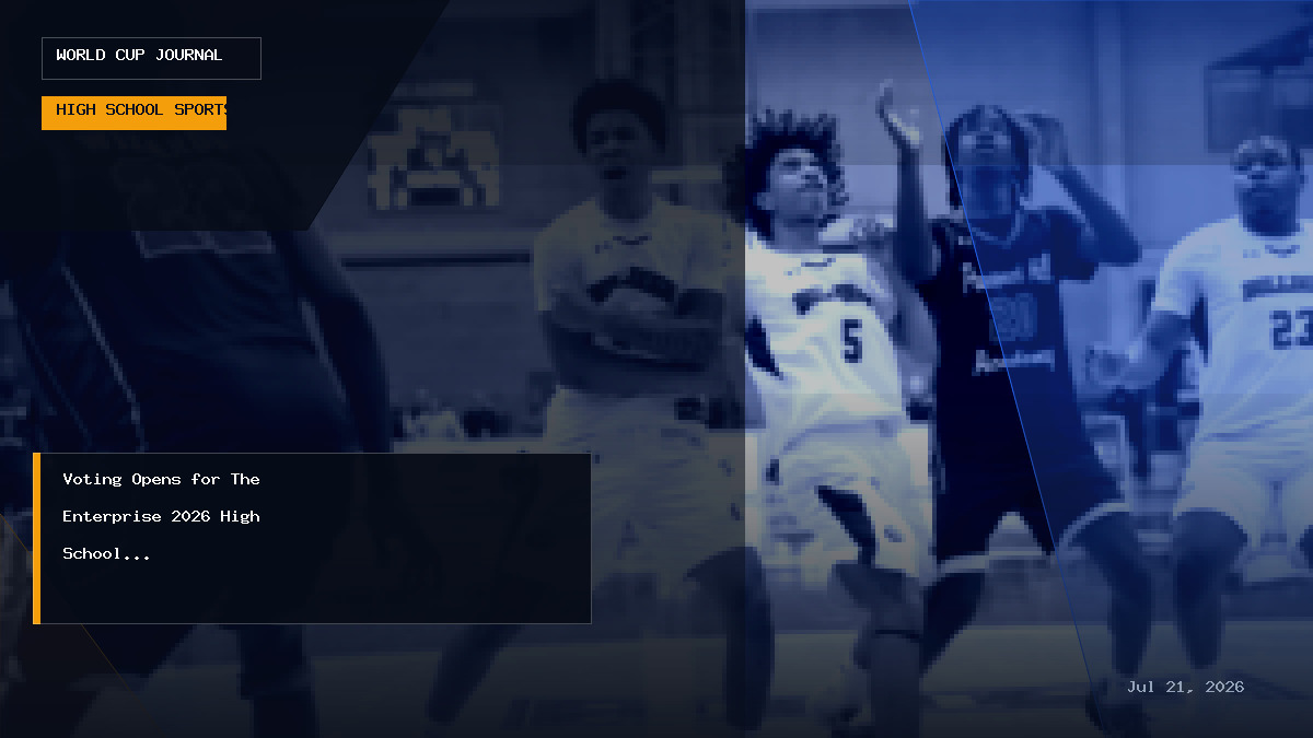 Graphic illustration celebrating high school athlete of the year award nominee