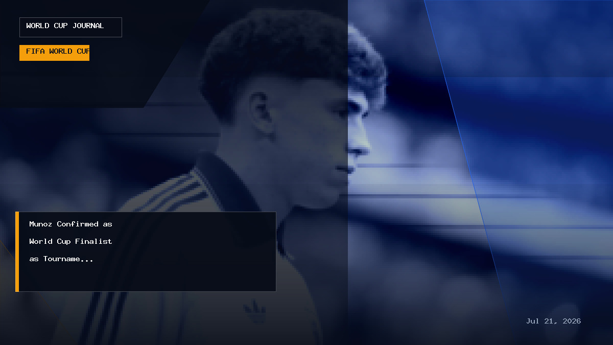 Graphic graphic illustrating World Cup tournament advancement and final match build-up