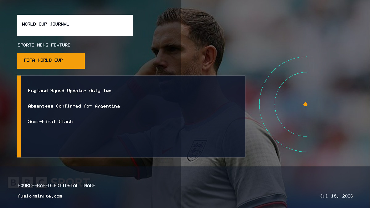 England national football team training graphic representing squad fitness and injury updates.