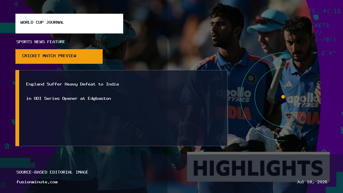 Indian cricket team celebrating a wicket during the first ODI against England at Edgbaston.